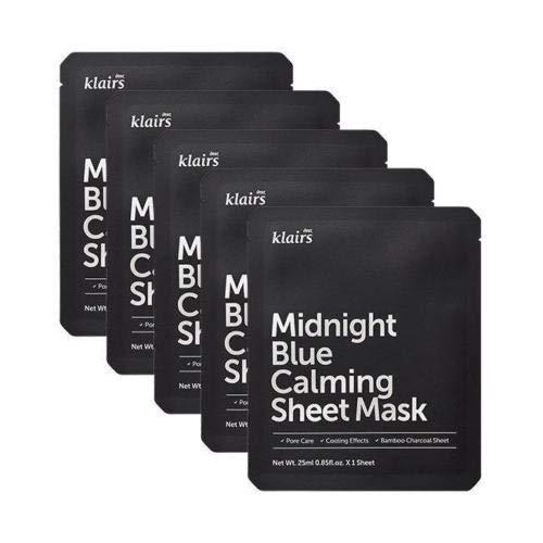 KLAIRS Mascarilla de Tela Calmante Midnight Blue 25 ml x 5 unidades