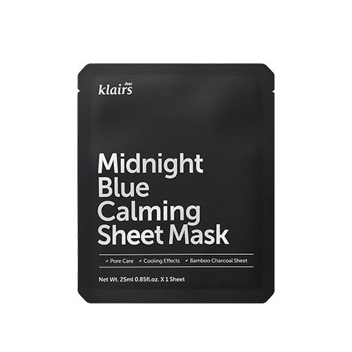 KLAIRS Mascarilla de Tela Calmante Midnight Blue 25 ml x 5 unidades