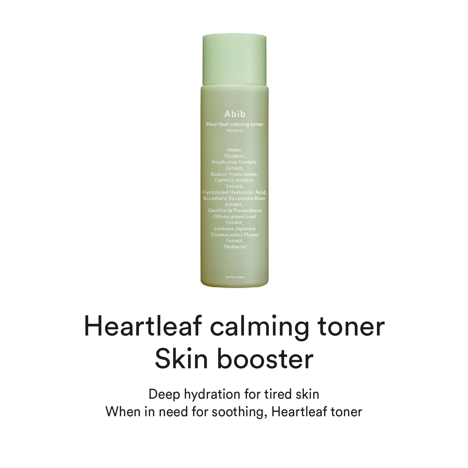 Abib Heartleaf calming Toner, booster de peau 200ml