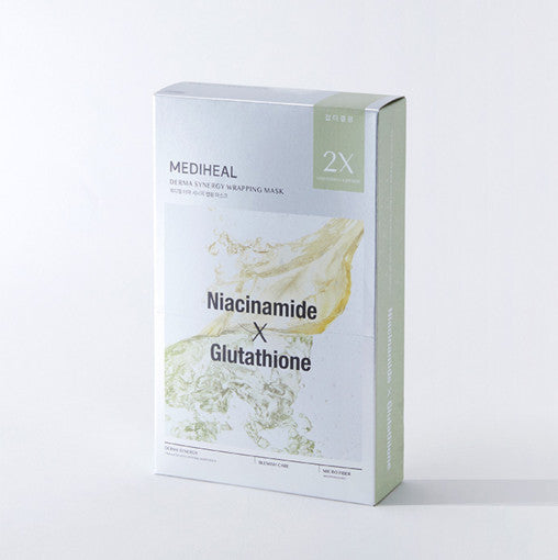 MEDIHEAL Derma Synergy Mascarilla de Tela 10P #Niacinamide X Glutathione