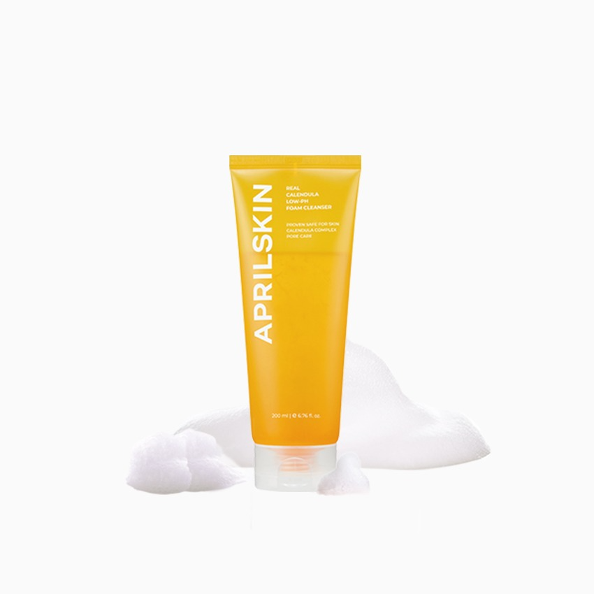 APRILSKIN Espuma Limpiadora de Baunilha Calendula pH baixo 200ml
