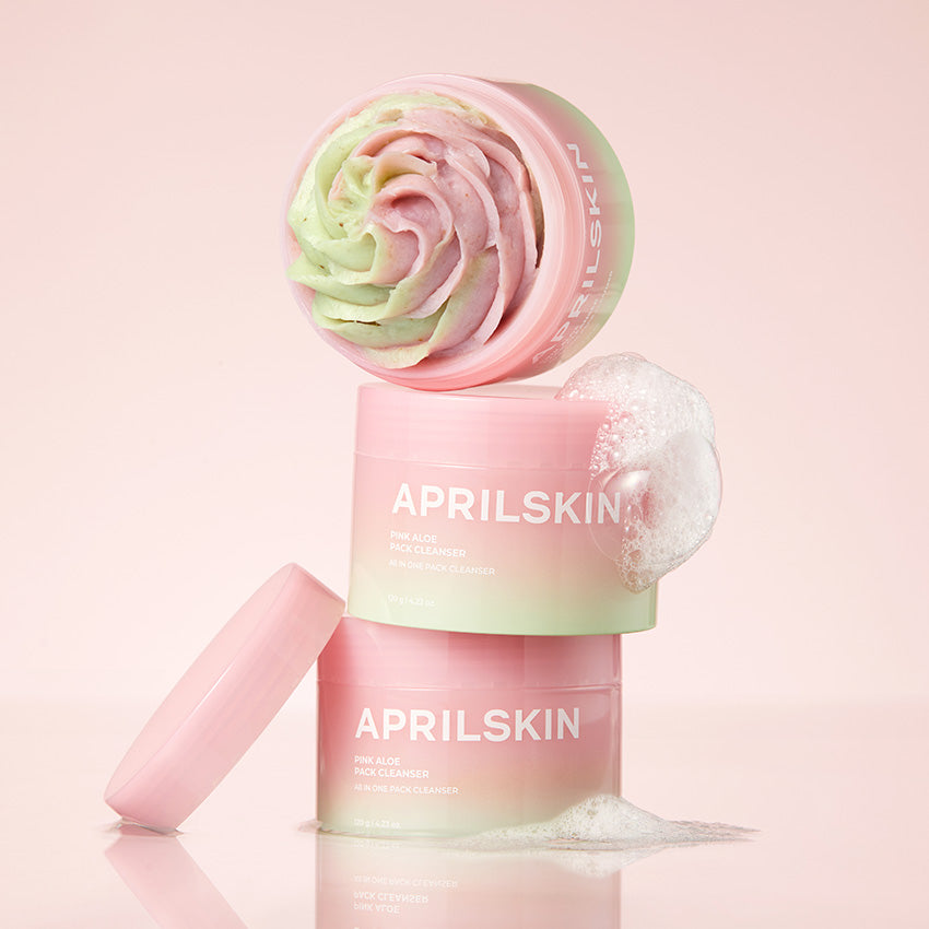 APRILSKIN Pink Aloe Mask-to-Foam منظف مهدئ 120g