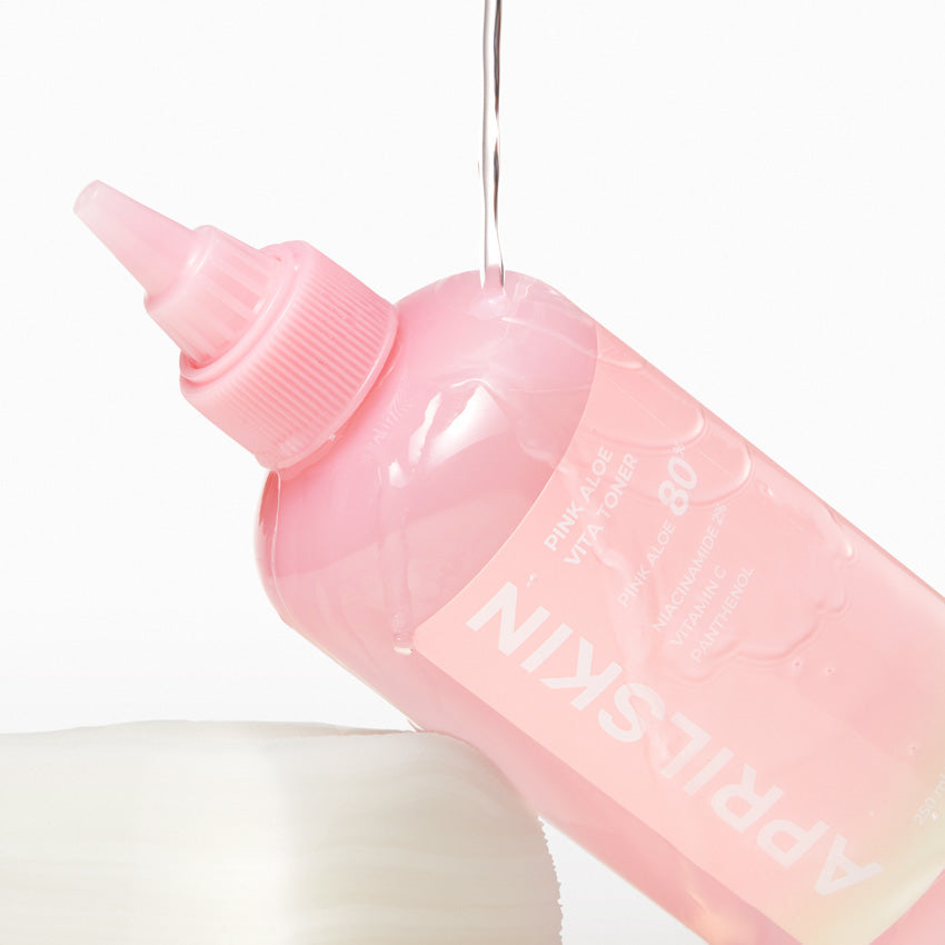 APRILSKIN Pink Aloe Vitamin C Toner Calmante y Iluminador 250ml