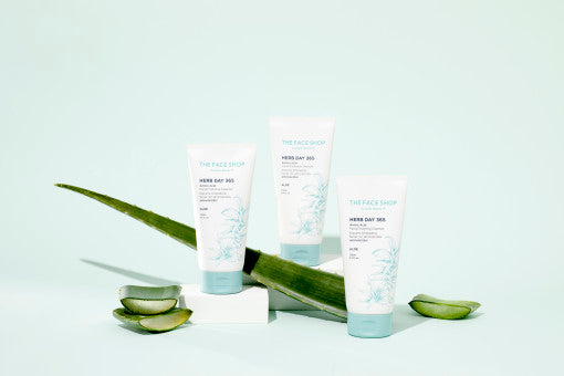 THE FACE SHOP Herb Day 365 Cleansing Foam all'Amino Acid 170ml #Aloe