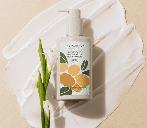 The FACE SHOP The Botanic Woody Musk Loțiune pentru corp 350ml