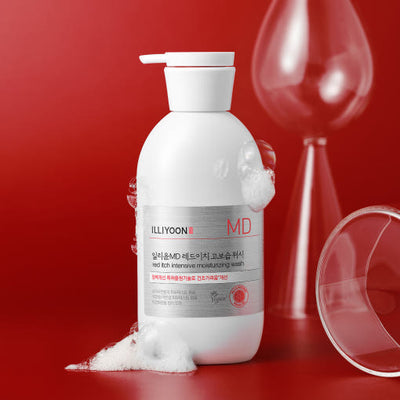 ILLIYOON Red Itch Intensive Moisturizing Wash 470g - application method