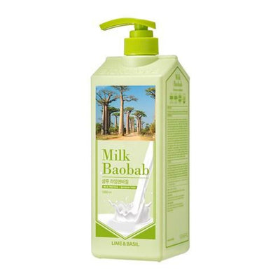 BIOKLASSE MILK BAOBAB HAIR Shampoo 1000ml #Lime & Basil - Korean hair care product