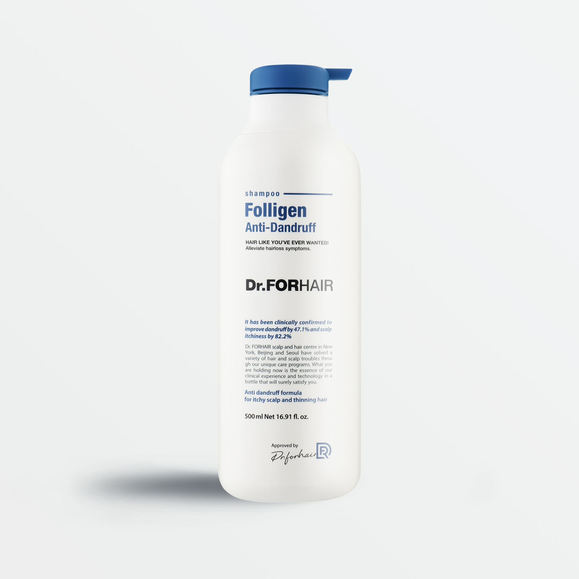 Dr.FORHAIR Folligen Anti-Dandruff Shampoo 500ml - Korean hair care product
