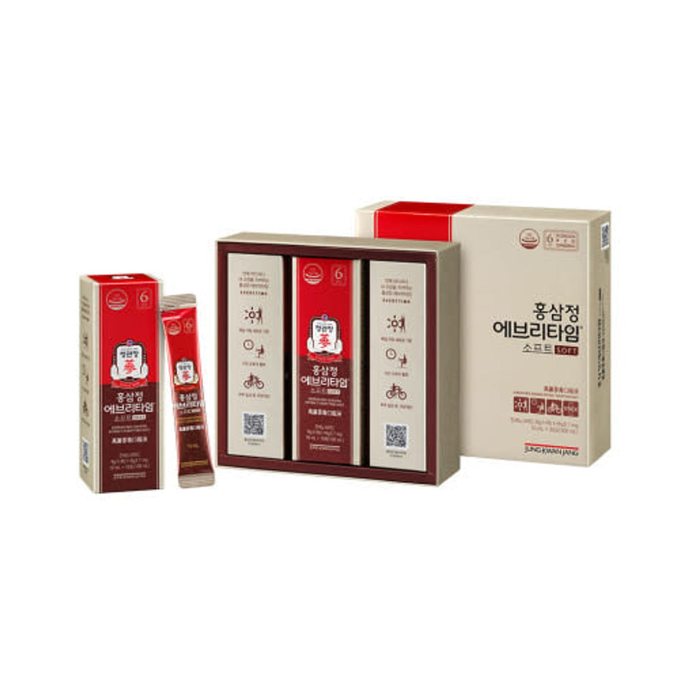 [Jung Kwan Jang] Korean Red Ginseng Extract EveryTime Soft 10mg*30Packs - Korean wellness supplement