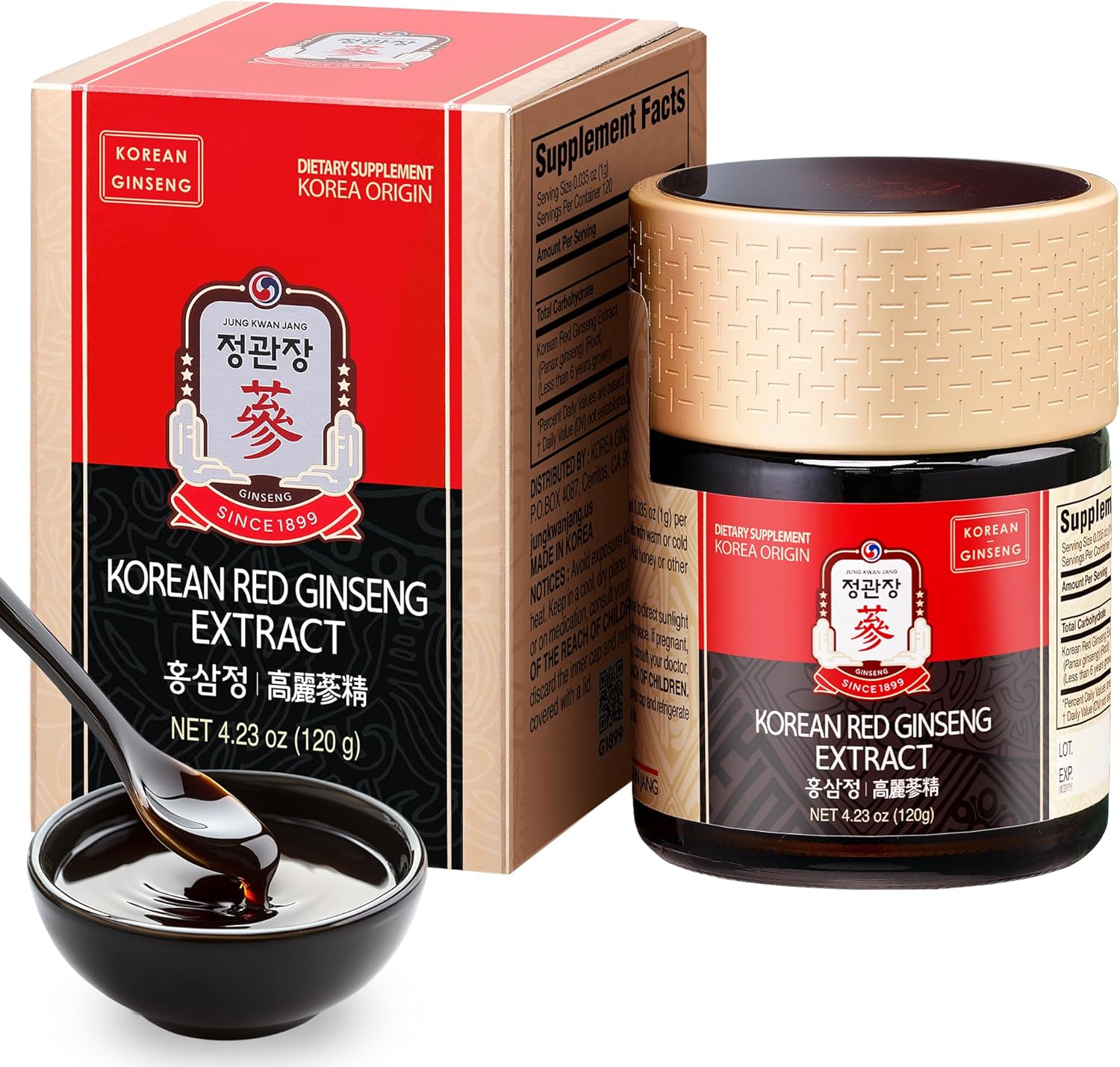 [KGC Cheong Kwan Jang] Korean Red Ginseng Extract 120g - Korean wellness supplement