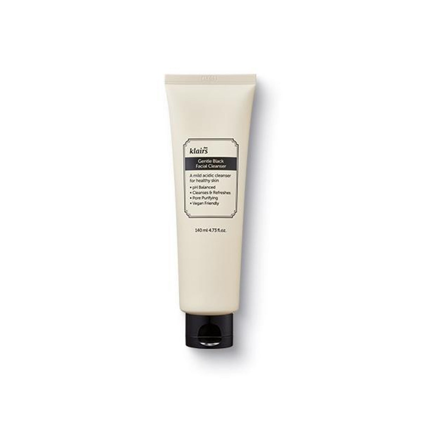 KLAIRS Gentle Black Facial Cleanser 140ml - Korean skincare product
