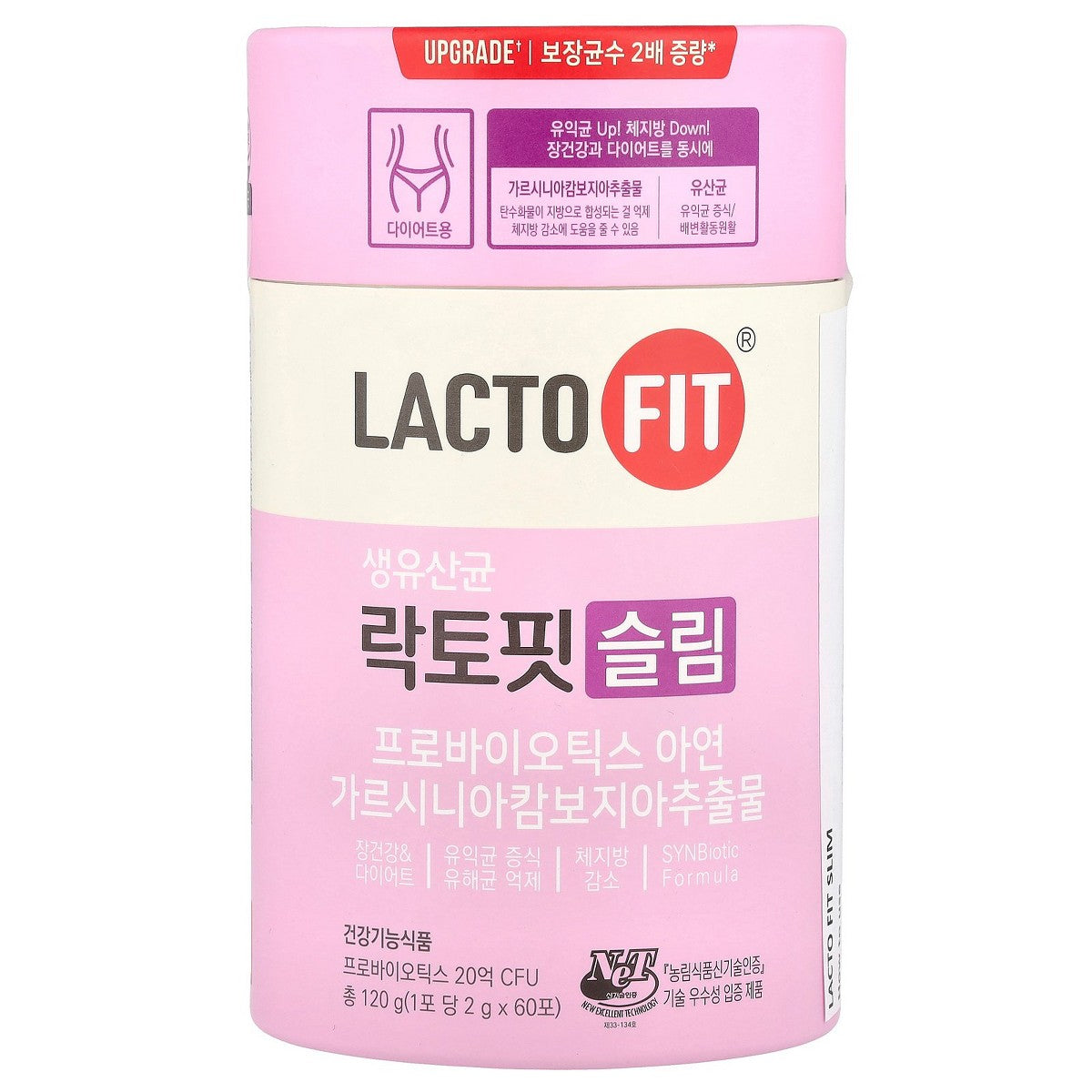 LACTO-FIT Probiotics Slim (60 Sticks) - Korean wellness supplement