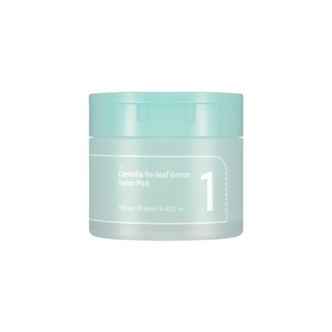 numbuzin No.1 Centella Re-leaf Green Toner Pad 70P - Korean skincare product