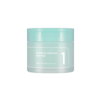 numbuzin No.1 Centella Re-leaf Green Toner Pad 70P - Korean skincare product