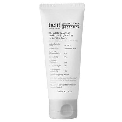 belif The White Decoction Ultimate Brightening Cleansing Foam 100ml - deep cleansing
