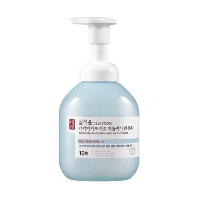 ILLIYOON Ceramide Ato Bubble Wash and Shampoo 400ml with ceramide for strengthened skin barrier