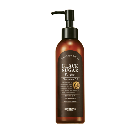 ACEITE LIMPIADOR PERFECTO DE AZÚCAR NEGRO SKINFOOD (200ML)