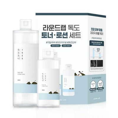 Round Lab 1025 Dokdo Toner 500ml + Lotion 200ml Special Set - deep cleansing