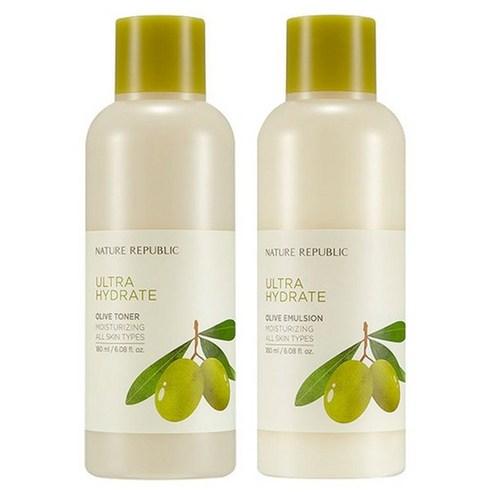 [NATURE REPUBLIC] Tónico Ultra Hydrate OLIVE 180 ml y Emulsión 180 ml SET 