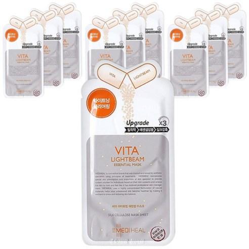 MEDIHEAL Vita Lightbeam Essential Mask EX 24 ml x 10 unidades