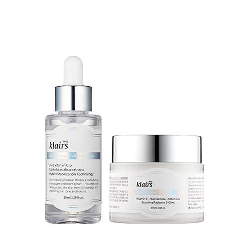 KLAIRS Freshly Juiced Line SET (Serum 35 ml + Mascarilla de tela 90 ml)