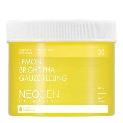 NEOGEN Dermalogy Lemon Bright PHA Gauze Peeling 30 Sheets with niacinamide for bright skin and minimized pores