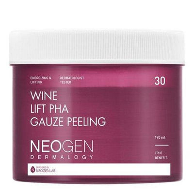 NEOGEN Dermalogy Wine Lift PHA Gauze Peeling 30 Sheets with pha for gentle exfoliation and hydration