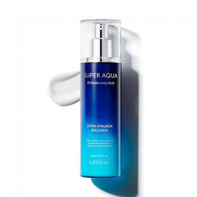 MISSHA Super Aqua Ultra Hyalron Emulsion 130ml with hyaluronic for deep hydration