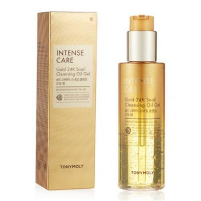 TONYMOLY Intense Care Gold 24k Snail Cleansing Oil Gel 190ml - deep cleansing