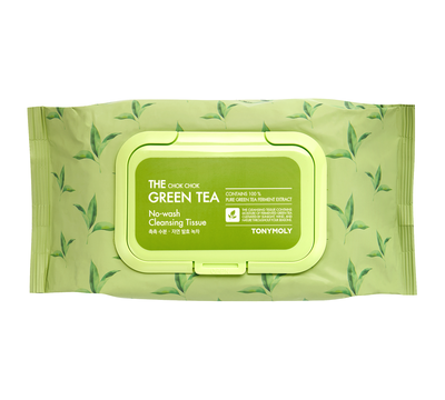 TONYMOLY The Chok Chok Green Tea No Wash Cleansing Tissue 100ea - buy online