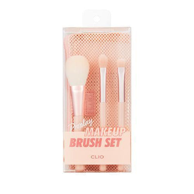 CLIO Pro Play Makeup Brush Set 3P - deep cleansing
