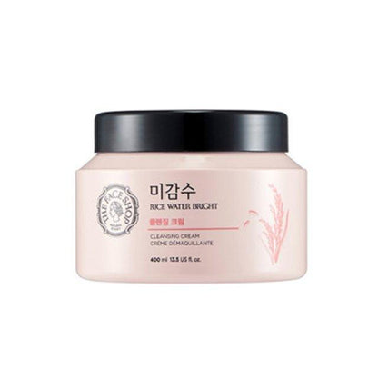 Crema limpiadora iluminadora RICE WATER BRIGHT de THE FACE SHOP 400 ml