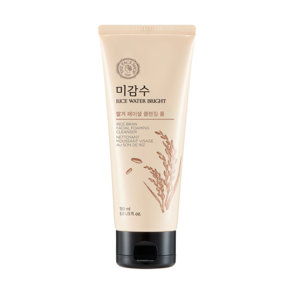 THE FACE SHOP Rice Water Bright Nettoyant moussant au son de riz 150 ml