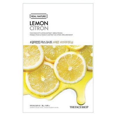 THE FACE SHOP REAL NATURE Face Mask #Lemon (20g X 10ea) - buy online