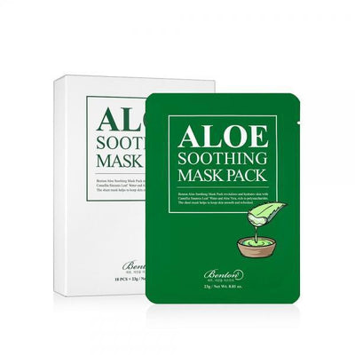 Benton Aloe Soothing Sheet Mask 23g X 10ea with aloe for hydration and soothing