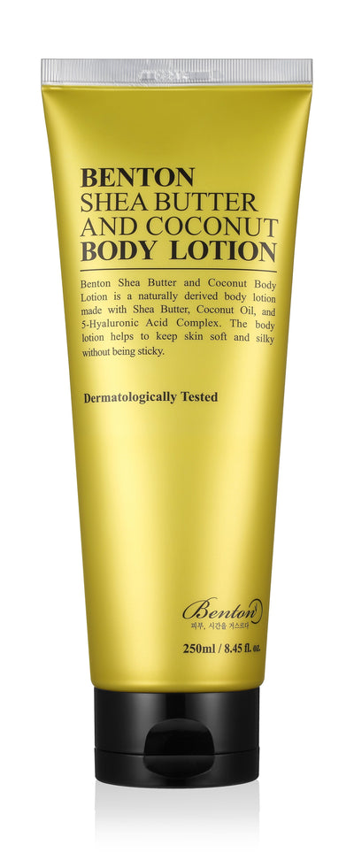 Benton Shea Butter And Coconut Body Lotion 250ml with hyaluronic for deep hydration