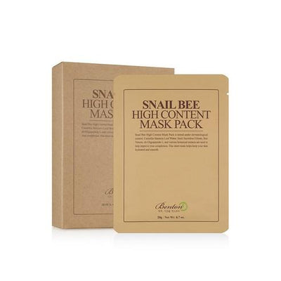 Benton Snail Bee High Content Sheet Mask 20g X 10ea with snail for regeneration and scars