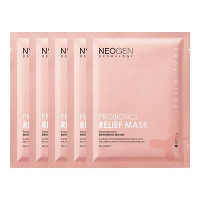 NEOGEN Probiotics Relief Mask 25g X 5ea with retinol for anti-aging and cell renewal