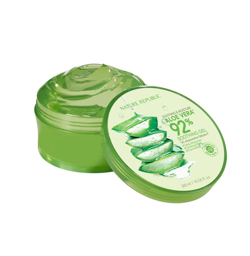 [NATURE REPUBLIC] Gel calmante e hidratante con aloe vera al 92 % 300 ml