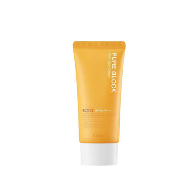 A'pieu Pure Block Daily Sun Cream SPF45/PA+++ 50ml with aloe for hydration and soothing
