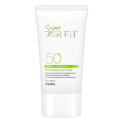 A'pieu Super Air Fit Mild Sunscreen Daily SPF50+ PA++++ 50ml - deep cleansing