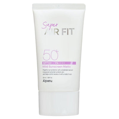 A'pieu Super Air Fit Mild Sunscreen Matte EX SPF50+ PA++++ 50ml - deep cleansing