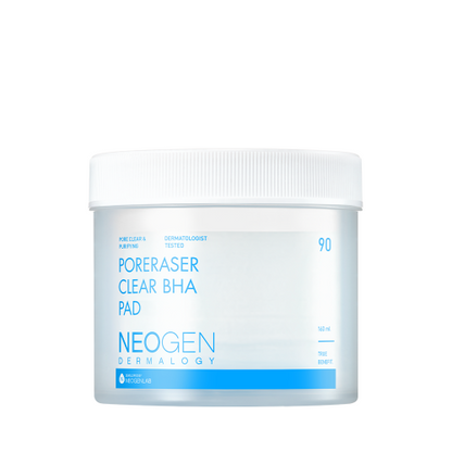 Almohadilla BHA transparente Poreraser de Neogen Dermalogy, 160 ml (90 almohadillas)