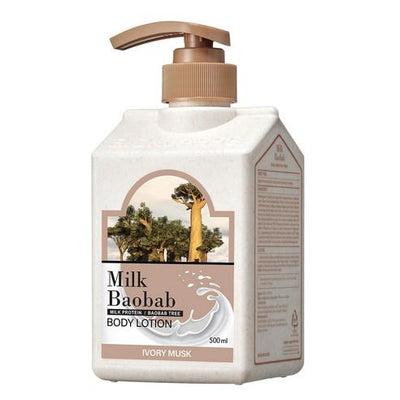 BIOKLASSE MILK BAOBAB Body Lotion 500ml #Ivory Musk - hydration and protection