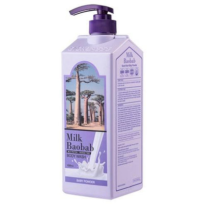 BIOKLASSE MILK BAOBAB Body Wash 1000ml #Baby Powder - product texture