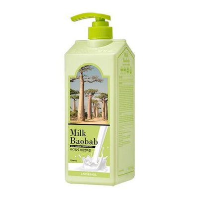 BIOKLASSE MILK BAOBAB Body Wash 1000ml #Lime & Basil - buy online