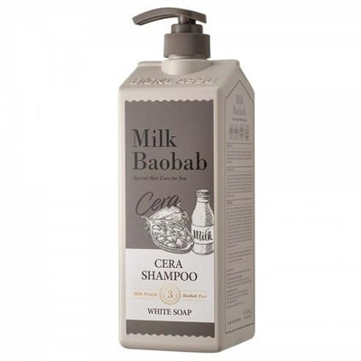 BIOKLASSE MILK BAOBAB HAIR Cera Shampoo 1200ml #White Soap - product texture