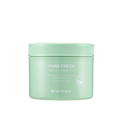 MIZON Pore Fresh Peeling Toner Pad 130ml(60 pads) with aha for exfoliation and renewal