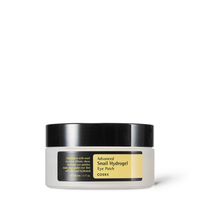 COSRX Advanced Snail Hydrogel Eye Patch 90g (60 patches) with niacinamide for bright skin and minimized pores