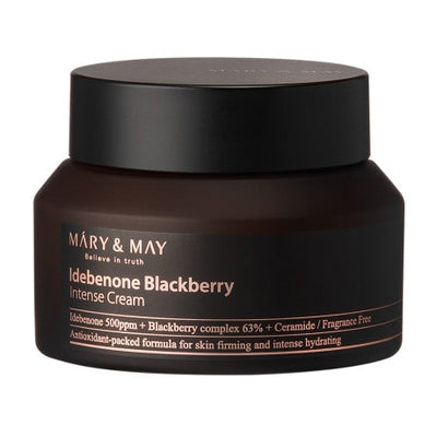 [MARY & MAY] Idebenone + Blackberry Complex Intensive Total Care Cream 70ml - deep cleansing
